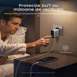 Anker Incarcator Retea Fast Charge 100W, 1 x USB-A, 2 x USB-C, Smart Display,  Argintiu