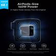 Anker Incarcator Retea Fast Charge, 160W, Prime, 3x USB-C, Smart Display, Gri