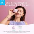 Anker Incarcator Wireless MagGo 3-in-1 MagSafe Qi2, 15W, pliabil, pentru iPhone 15/16, AirPods, Apple Watch, Roz