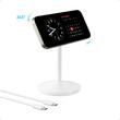 Anker Incarcator Wireless MagGo Stand Qi2 15W rotire de 360 grade, cablu USB-C inclus de 150 cm, Alb