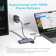 Anker Multihub 7 in 1 USB-C, Dual Monitor USB-C, Dual HDMI Display, 85W Output, Transfer de date de 10Gbps, Gri