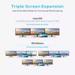 Anker Multihub 8 in 1 USB-A si USB-C, HDMI pentru video 4K si VGA, Transfer de date de 5Gbps, Gri