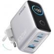 Anker Set Incarcator Retea Fast Charge 140W, Digial Display, 3x USB-C, 1x USB-A, PD 3.1, cablu USB-C inclus, Argintiu