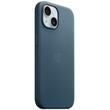 Apple Husa Originala FineWoven iPhone 15 Plus, MagSafe, Pacific Blue