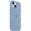 Apple Husa Originala Silicon iPhone 15 Plus, MagSafe, Winter Blue