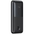 Baseus Acumulator extern Bipow Pro Digital Display 10000mAh, 20W, 2x USB, 1x USB Type C, cablu Type-C 3A, Negru