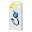 Baseus Cablu Bright Mirror 2 Retractabil 3 in 1 USB la MicroUSB, Lightning si Type-C, Fast Charging, 66W, 1.1 m Albastru