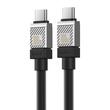 Baseus Cablu Type-C la Type-C CoolPlay Series Fast Charging, 100W, 1m, Negru, resigilat