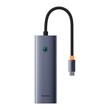 Baseus Multihub 4 porturi UltraJoy Type-C la 3 x USB 3.0 /1 x LAN+RJ45 Gri