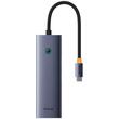 Baseus Multihub 6 in1 UltraJoy Type-C la 1 x HDMI 4K30Hz si 3xUSB 3.0 si 1 x PD +RJ45 Gri