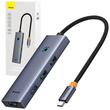 Baseus Multihub UltraJoy Type-C la 4 x USB 3.0 Gri