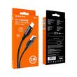Borofone Cablu BU14 Heroic USB la Lightning Negru (impletitura textila, 1.2m)