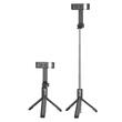 Borofone Selfie Stick Bluetooth, cu trepied și telecomandă, Negru