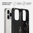 Husa iPhone 14 Pro Burga Dual Layer Rose Gold Marble