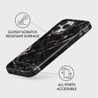 Husa iPhone 14 Pro Burga Dual Layer Rose Gold Marble