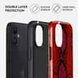 Husa iPhone 12 / 12 Pro Burga Dual Layer Wild Pomegranate
