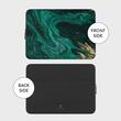 Burga Husa antisoc Laptop 14 inch Emerald Pool, cu fermoar, rezistenta la apa
