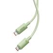 Baseus Cablu Type-C la Type-C 100W, Habitat Series Super Fast Charge, 480Mbps, 2m, Natural Green