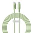 Baseus Cablu Type-C la Type-C 100W, Habitat Series Super Fast Charge, 480Mbps, 2m, Natural Green