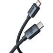 Baseus Cablu Type-C la Type-C 100W Crystal Shine, 1.2m, Super Fast Charge, Black