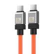 Baseus Cablu Type-C la Type-C CoolPlay Series Fast Charging, 100W, 1m, Portocaliu