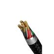 Devia Cablu Extreme Speed Woven Type-C la Type-C Fast Charge PD 60W, 1.2m cu snur ajustabil, Negru