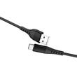 Lemontti Cablu Bending Aluminum USB-A la Type-C, Fast Charge, 1.2m, Negru