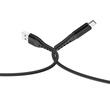 Lemontti Cablu Bending Aluminum USB-A la Type-C, Fast Charge, 1.2m, Negru