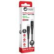 Lemontti Cablu Bending Aluminum Type-C la Type-C, Fast Charge, PD 60W, 2m, Negru