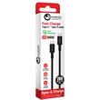 Lemontti Cablu Fast Charge Type-C la Type-C, PD, 100W, 2m, Negru