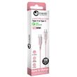 Lemontti Cablu Liquid SiliconType-C la Type-C, Fast Charge, 60W, 1.2m, Roz