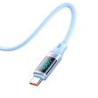 Mcdodo Cablu Type-C la Type-C Digital Display Silicone, Fast Charging, 100W, 1.2m, Albastru