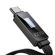 Mcdodo Cablu Type-C la Type-C Rhythm LED, Fast Charging, 100W, 1.2m, Negru