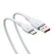 Baseus Cablu USB la Type-C Pudding Series Fast Charging, 100W, 1.2m , Alb