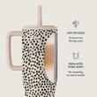Burga Cana Termos Almond Latte 1.2 L cu capac anti scurgeri si pai reutilizabil, inox