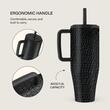 Burga Cana Termos Reaper's Touch 1.2 L cu capac anti scurgeri si pai reutilizabil, inox