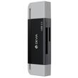 Devia Cititor Card 2in1 Leopard Series USB si Type-C, High-Speed 3.0, SD/TF, Negru