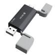 Devia Cititor Card 2in1 Leopard Series USB si Type-C, High-Speed 3.0, SD/TF, Negru