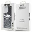 DKNY Husa Liquid Glitter Big Logo iPhone 14 Pro Max Negru