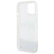 DKNY Husa Liquid Glitter Big Logo iPhone 15 / 14 / 13 Alb