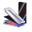 Devia Folie Sticla Van Series Full Privacy iPhone 15 Pro, cu kit montare Negru