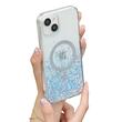 Devia Husa Shiny Series Original Design Magnetic iPhone 15 Transparent / Albastru
