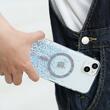 Devia Husa Shiny Series Original Design Magnetic iPhone 15 Transparent / Albastru