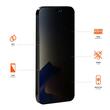 Folie Sticla Privacy iPhone 14 Pro Max Eiger Mountain Glass GRS Black