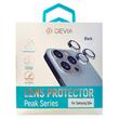 Devia Folie Sticla Camera Peak Series Samsung Galaxy S24 Plus, pachet de 3 buc,Negru