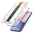 Spigen Folie Sticla Glass tR EZ Fit iPhone 15 Plus, set 2 buc, kit de montare, Black