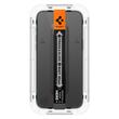 Spigen Folie Sticla Glass tR EZ Fit iPhone 15 Pro Max, set 2 buc, kit de montare, Transparent