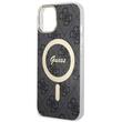 Guess Husa 4G MagSafe iPhone 15 Negru