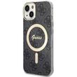 Guess Husa 4G MagSafe iPhone 15 Negru