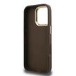 Guess Husa 4G Metal Logo Stand Camera Frame iPhone 16 Pro Maro